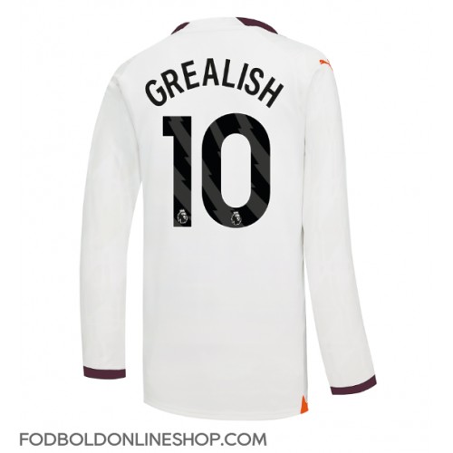 Manchester City Jack Grealish #10 Udebanetrøje 2023-24 Langærmet